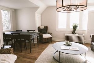 2nd floor dining/work space at Moveable Feast in Geneva