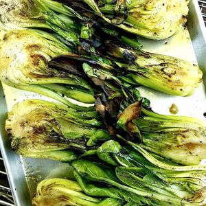 roasted greens at Moveable Feast in Geneva