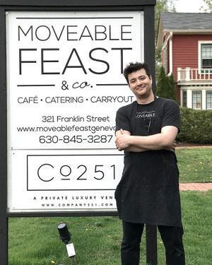 this is a sign at Moveable Feast in Geneva