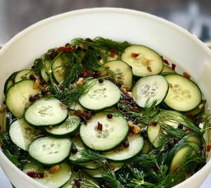 fresh crispy pickles at Moveable Feast in Geneva