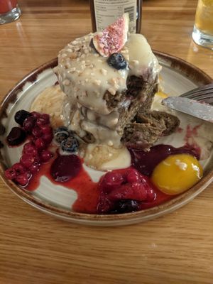 Matcha pancakes at Cafe Elektric in Prague