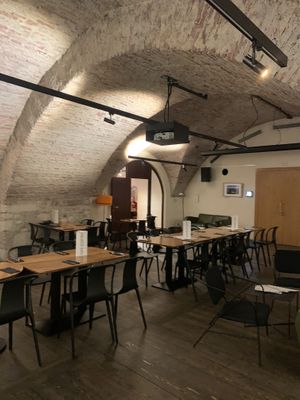   at Cafe Elektric in Prague