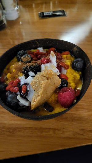 Buckwheat porridge at Cafe Elektric in Prague