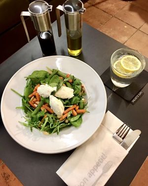 Amazing salads! Vegetarian and vegan options  at Cafe Elektric in Prague