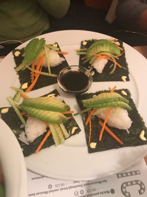 Nori tacos (vegetarian) at Cafe Elektric in Prague