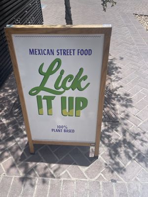 Outside sign   at Lick It Up - International Bar in El Paso