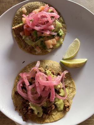 Tofu + carne asada  at Lick It Up - International Bar in El Paso