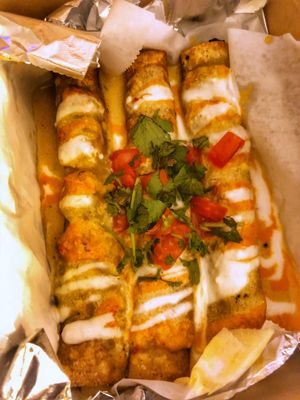 Nacho flautas at Lick It Up - International Bar in El Paso