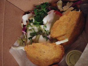 Gorditas (3) at Lick It Up - International Bar in El Paso
