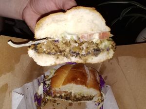 Seitan 'Steak' Torta at Lick It Up - International Bar in El Paso