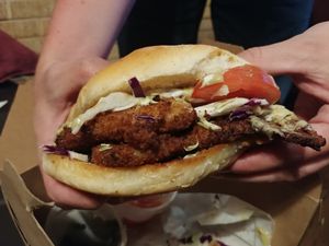 $9.75 Milanesa Torta: Delicious at Lick It Up - International Bar in El Paso