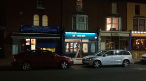 Outside at Spiced Roots in Oxford