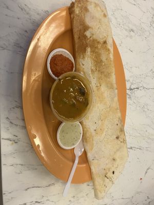 huuuuggge portion plain dosa  at SIN - Kaveri Indian - T2 in East Singapore