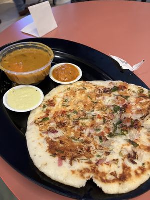 Uttapam, dhal and chutney  at SIN - Kaveri Indian - T2 in East Singapore
