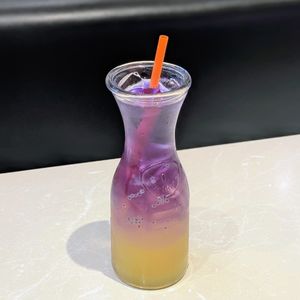 Vegan Blue Pea Flower Cooler With Chia Seed at Bali Thai - Causeway Point in North Singapore