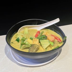Vegan Thai Green Curry With Tofu & Vegetable at Bali Thai - Causeway Point in North Singapore