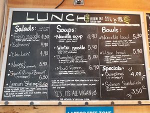 Menu at Moko Veggie Cafe - Anjos in Lisbon