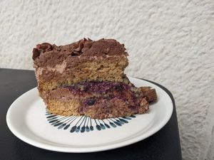 Chocolate berry cake was out of this world at Moko Veggie Cafe - Anjos in Lisbon