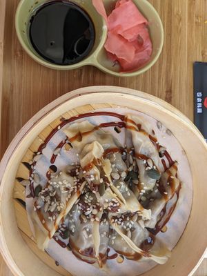 Dumplings at Moko Veggie Cafe - Anjos in Lisbon