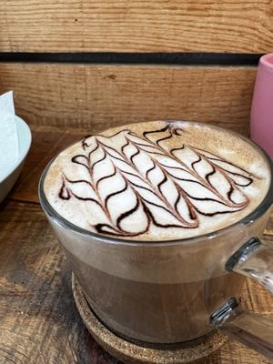 Mocha w oat milk  at Moko Veggie Cafe - Anjos in Lisbon