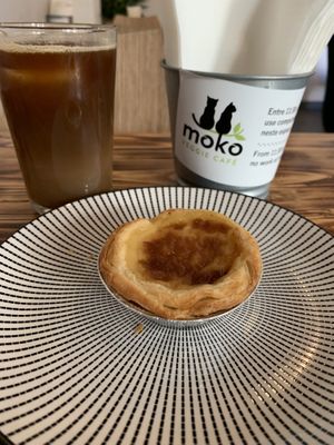 Pasteis de nata  at Moko Veggie Cafe - Anjos in Lisbon