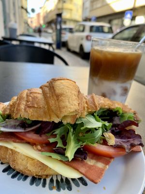 Filled croissant   at Moko Veggie Cafe - Anjos in Lisbon
