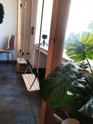 Swings at Moko Veggie Cafe - Anjos in Lisbon