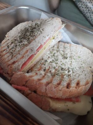 Ham & Cheese Toast at Moko Veggie Cafe - Anjos in Lisbon