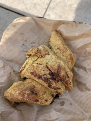 Matcha Chocolate Croissant  at Moko Veggie Cafe - Anjos in Lisbon