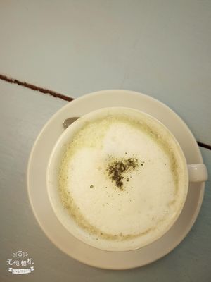 Matcha latte at Moko Veggie Cafe - Anjos in Lisbon