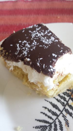 Bounty cake (bought to takeaway). Simply divine!  at Moko Veggie Cafe - Anjos in Lisbon