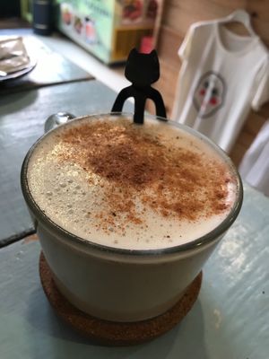 Chai latte  at Moko Veggie Cafe - Anjos in Lisbon