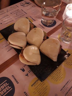 Bao bun amouse bouche at Dubbel Dubbel - Kastellgatan in Gothenburg