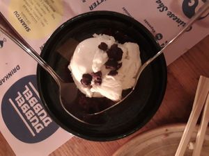 Ginger ice cream dessert at Dubbel Dubbel - Kastellgatan in Gothenburg