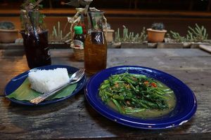 Swamp cabbage  at Burinda in Ayutthaya