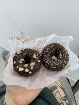 Vegan donuts  #Veganuary at Olio Mercado Vegano in Playa Del Carmen