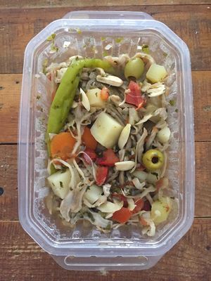 SETAS A LA VIZCAINA  at Olio Mercado Vegano in Playa Del Carmen