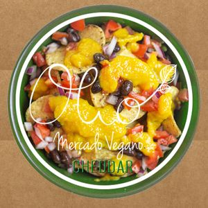 NACHOS !!! at Olio Mercado Vegano in Playa Del Carmen