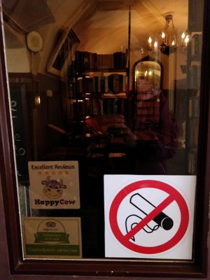 awarded 5 stars excellent reviews decal stickers  at The IDIOT in St Petersburg