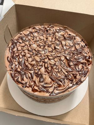 Gluten free double chocolate cake at Bklyn Bakery in Durham