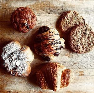 Crumbs vegan pastries available at Global Breath yoga studio at Bklyn Bakery in Durham