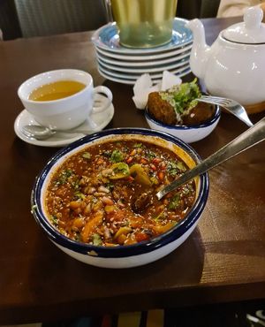 Harira and falafels at Falla in Warsaw