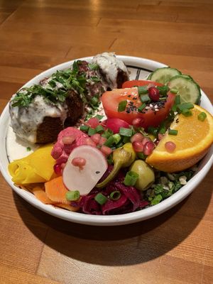 Falafel bowl   at Falla in Warsaw