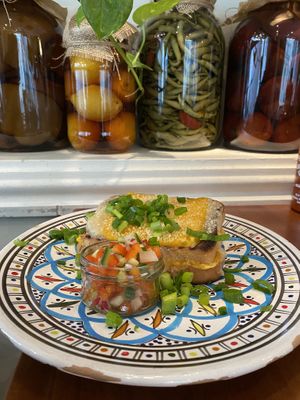 Croque monsieur - vegan version  at Falla in Warsaw