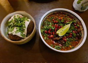 Harira and falafels at Falla in Warsaw