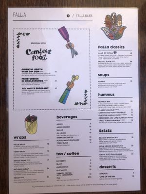 The Menu at Falla in Warsaw