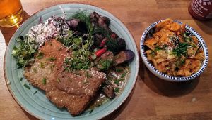 Schnitzel at Falla in Warsaw