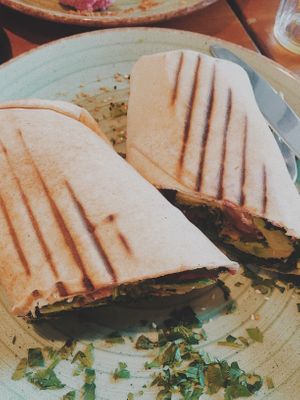 Vegan avo-nori wrap! at Falla in Warsaw