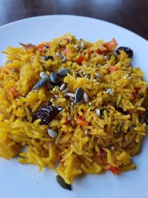 Spiced rice at Jazzy Bar in Fuengirola