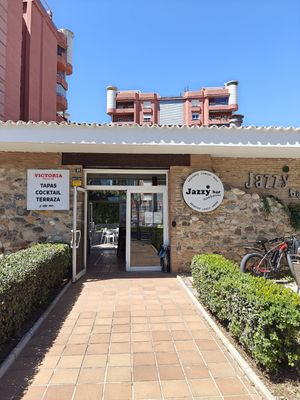 The entrance at Jazzy Bar in Fuengirola
